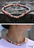 Collar bohemio, gargantilla de cuentas de semillas, concha de colores